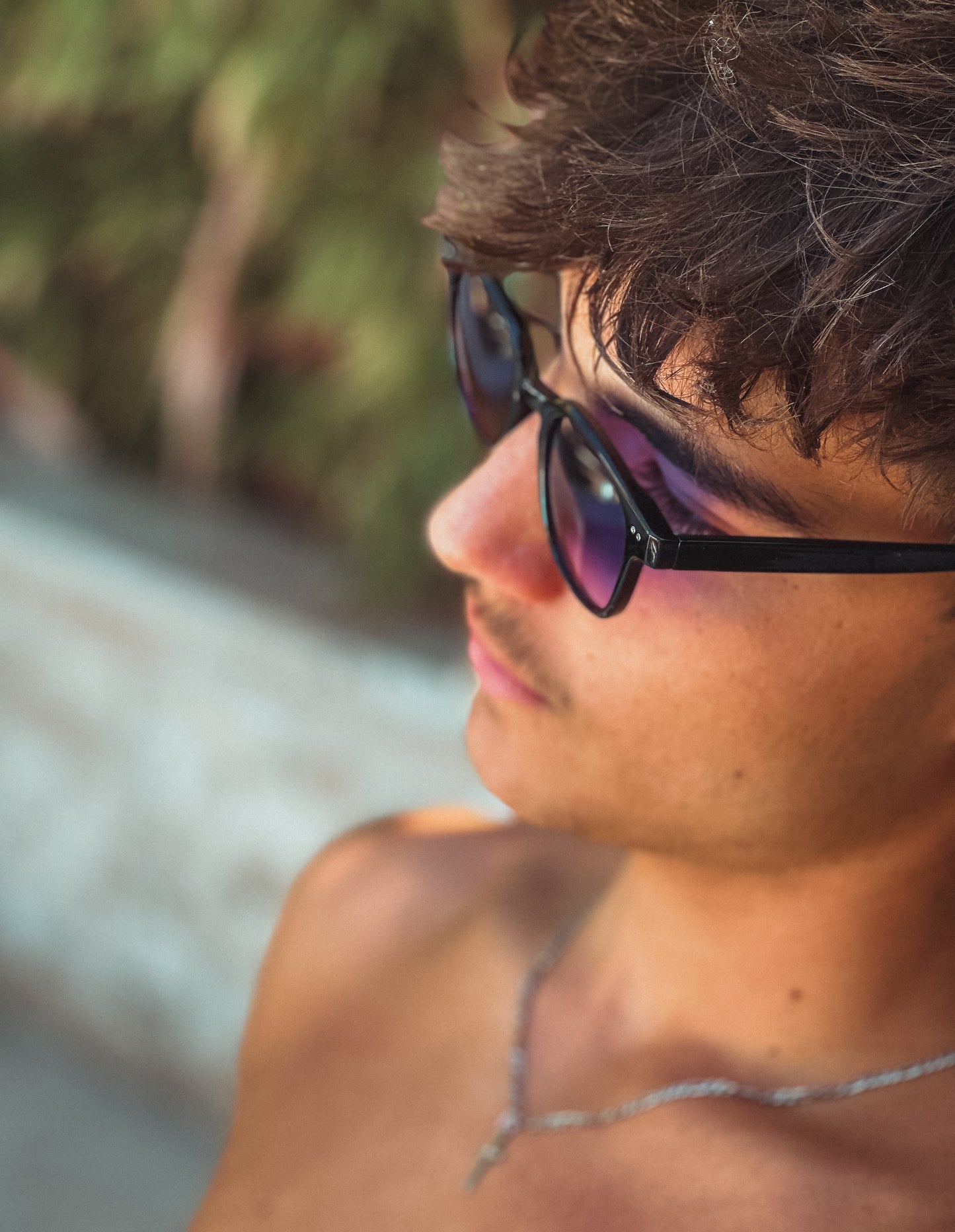 Lunette de soleil ronde